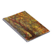 ウィーピングウィローバイクロードモネヴィンテージファインアート ノートブック (右側)