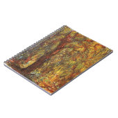 ウィーピングウィローバイクロードモネヴィンテージファインアート ノートブック (左側)