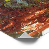 ウィーピングウィローバイクロードモネヴィンテージファインアート ポスター (角)