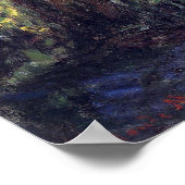 ウィーピングウィローバイクロードモネヴィンテージファインアート ポスター (角)