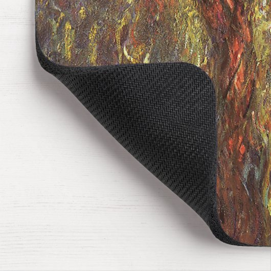 ウィーピングウィローバイクロードモネヴィンテージファインアート マウスパッド (コーナー)