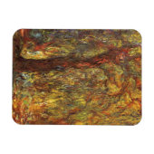 ウィーピングウィローバイクロードモネヴィンテージファインアート マグネット (横)