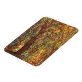 ウィーピングウィローバイクロードモネヴィンテージファインアート マグネット (左側)