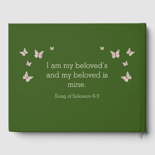 ウィーピングウィロー結婚ズスイートゲストブック ゲストブック (裏面)