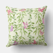 ウィーピングウィロー&バタフライ装飾用クッション クッション (裏面)