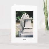 ウィーピングエンジェルカードのサイドビュー カード (裏面)