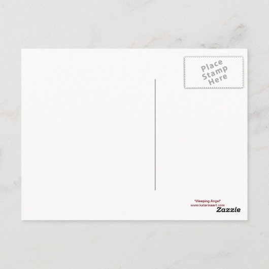 ウィーピングエンジェルポストカード ポストカード (裏面)