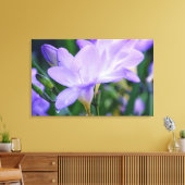 ウィーピングフリーシアフラワーフォトアート キャンバスプリント (インサイチュ (リビング))