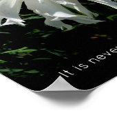 ウィーピングホワイトダリア感動的引用文 ポスター (角)