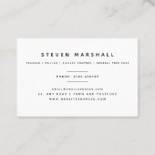 ウィーピング·ウィロー·ツリー外科医ユーロ 名刺 (裏面)