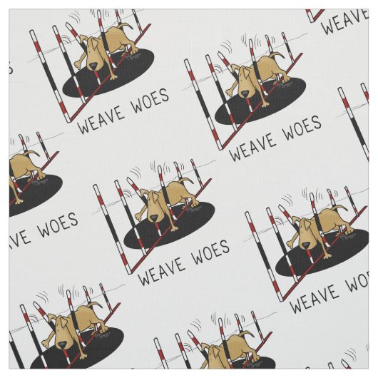 ウィーブウォーズ – おもしろい犬敏捷性 ファブリック (見本)