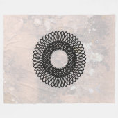 ウィーブパターン，話しカニオンズ，ニューメキシコ フリースブランケット (正面(横))