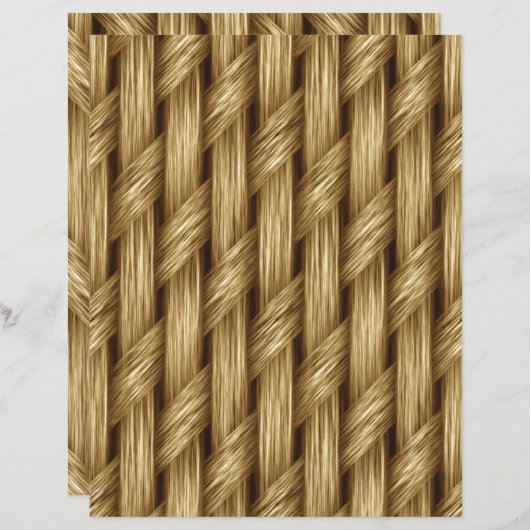 ウィーブフェイククラフト紙 (正面/裏面)