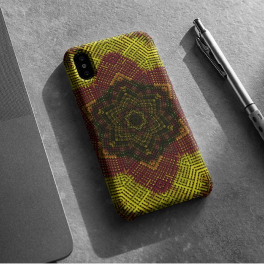 ウィーブマンダライエローとオレンジ Case-Mate iPhoneケース