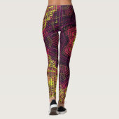 ウィーブマンダライエローピンクと紫 レギンス (裏面)