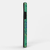 ウィーブマンダラグリーンとブルー Case-Mate iPhoneケース (裏面/右)