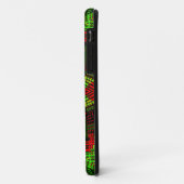 ウィーブマンダラグリーンと赤 Case-Mate iPhoneケース (裏面/左)