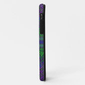 ウィーブマンダラグリーンパープルとブルー Case-Mate iPhoneケース (裏面/左)