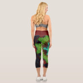 ウィーブマンダラグリーンレッドとブルー カプリレギンス (裏面)