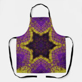 ウィーブマンダラパープルとイエロー エプロン (正面)