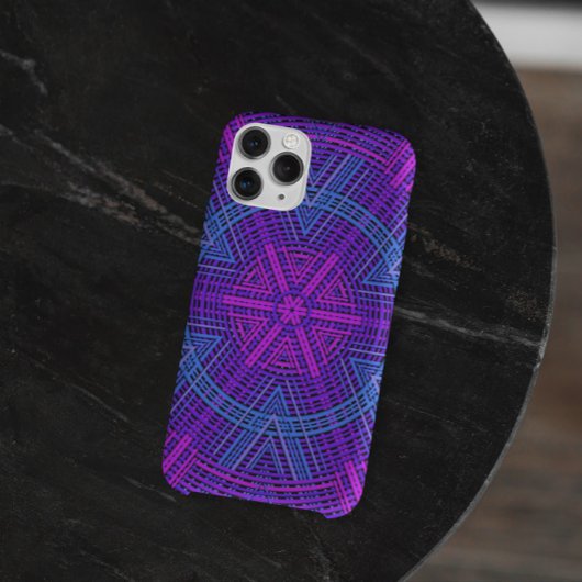 ウィーブマンダラパープルピンクとブルー Case-Mate iPhoneケース