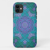 ウィーブマンダラピンクとブルー Case-Mate iPhoneケース (裏面)