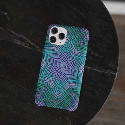 ウィーブマンダラピンクとブルー Case-Mate iPhoneケース