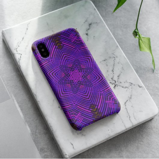 ウィーブマンダラピンクと紫 Case-Mate iPhoneケース