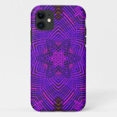 ウィーブマンダラピンクと紫 Case-Mate iPhoneケース (裏面)