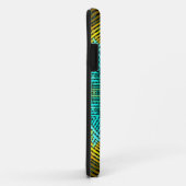 ウィーブマンダラブルーとイエロー Case-Mate iPhoneケース (裏面/右)