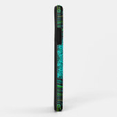 ウィーブマンダラブルーとグリーン Case-Mate iPhoneケース (裏面/右)