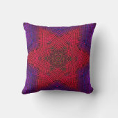 ウィーブマンダラレッドとパープル クッション (裏面)
