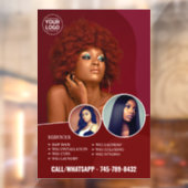 ウィーブ ウィッグ サロンサービス 窓用シール ウィンドウサイン (シート2)