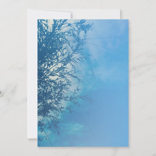 ウィープウィローエテリーアルドリーミー結婚スカイの2 招待状 (裏面)