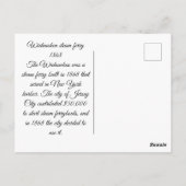 ウィーホーケンのスチームフェリー1868 ポストカード (裏面)