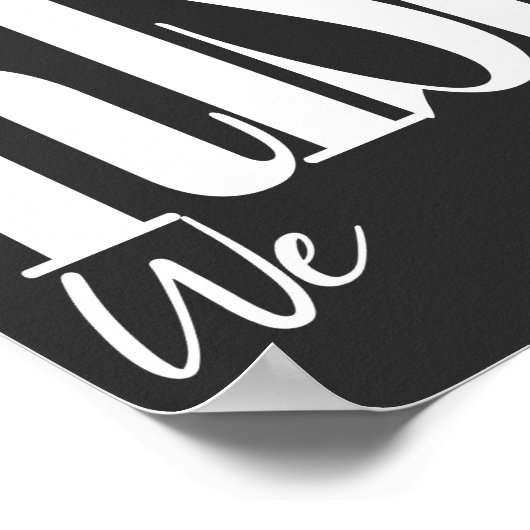 ウィーライズアップフィティングタイポグラフィやる気を起こさせることわざ ポスター (角)