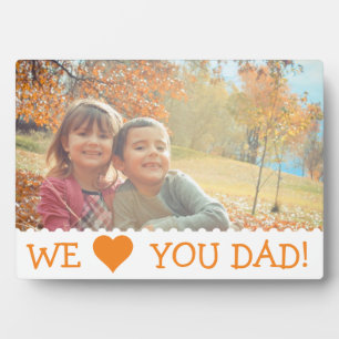 ウィーラブユーパパカスタム フォトプラーク