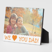 ウィーラブユーパパカスタム フォトプラーク (側面)