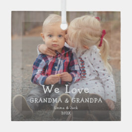 ウィーラブ祖母&グランドパオーナメント ガラスオーナメント