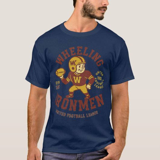 ウィーリング・アイアンメン・フットボール - 1962年創設 Tシャツ (正面)