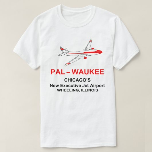 ウィーリング、イリノイ州パルウォキー空港 Tシャツ (デザイン正面)