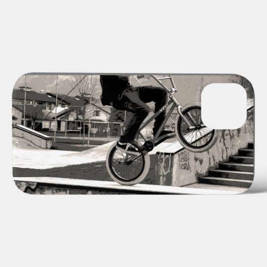 ウィーリーマスター – BMXバイクもしくは自転車に乗る人 Case-Mate iPhoneケース (裏面 (横))