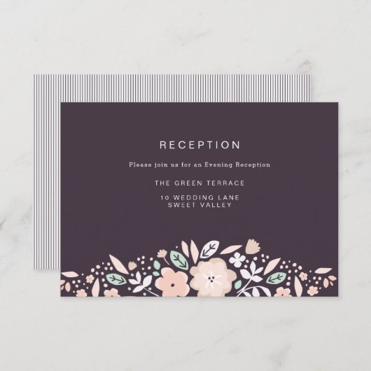 ウィールウィンド・フラワーズ 結婚式招待状カード 招待状 (正面/裏面)