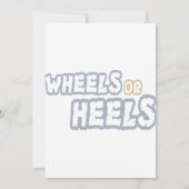 ウィールズ オア ヒールズ 招待状 (裏面)