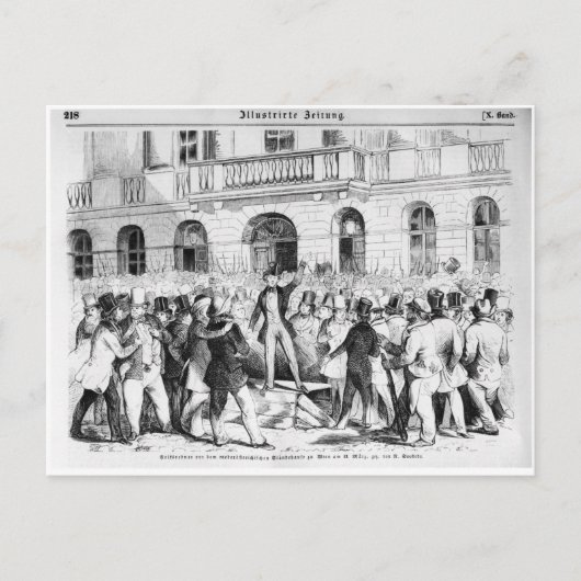 ウィーンで起きた反乱 ポストカード (正面)