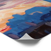 ウィーンとオクトバーフェストとミュンヘンのスカイライン ポスター (角)