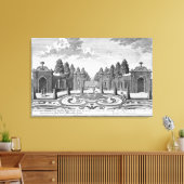 ウィーンのアルタン伯爵の庭園 キャンバスプリント (インサイチュ (リビング))