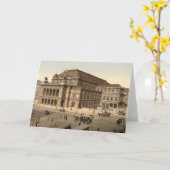 ウィーンのオペラハウスの空白のなカード カード (黄色い花)