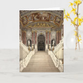 ウィーンのオペラハウスの空白のなカード カード (黄色い花)