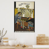 ウィーンのカフェ:チェスの選手(ウィーンのカフェ:死 ポスター (キッチン)